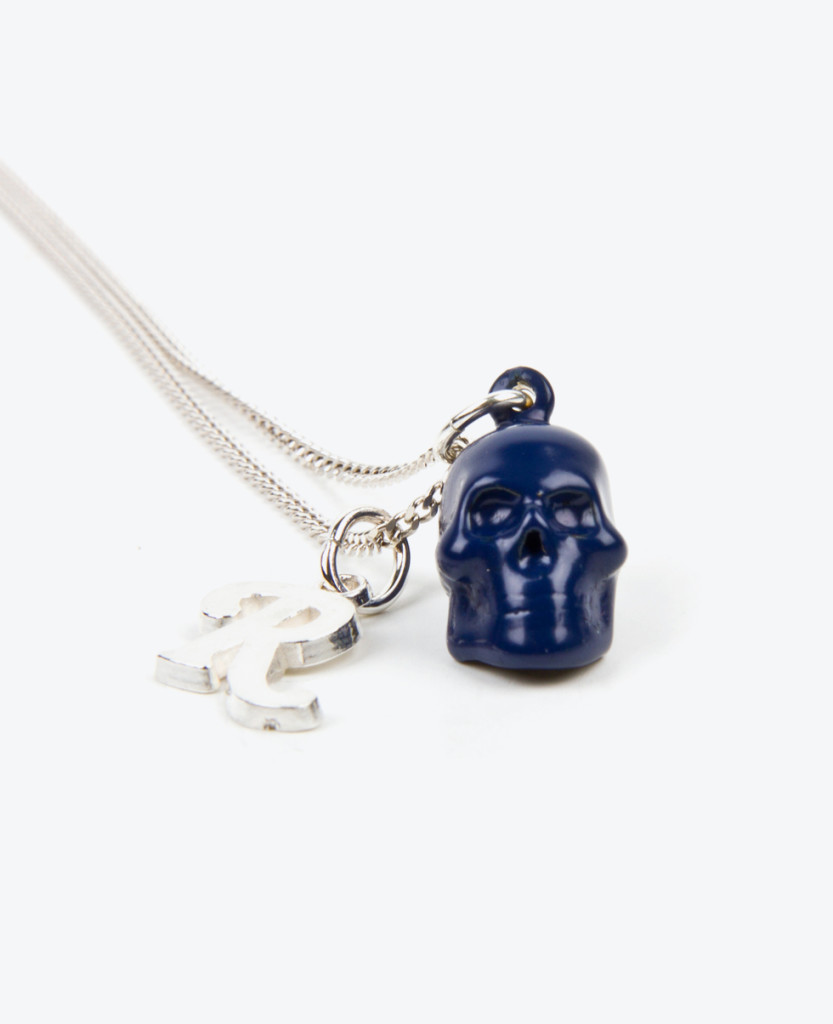 Raf Simons Silver Skull necklace
